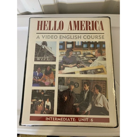 New HELLO AMERICA Unit 6 - ESL Learn ENGLISH Course HELLO AMERICA‎ #6 VHS Tapes - Picture 1 of 6
